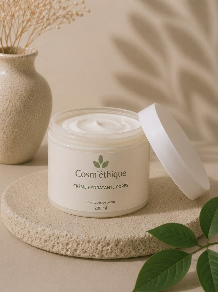 Crème hydratante pour le corps, gamme soins corps Cosm'éthique