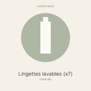 Lingettes lavables (x7)