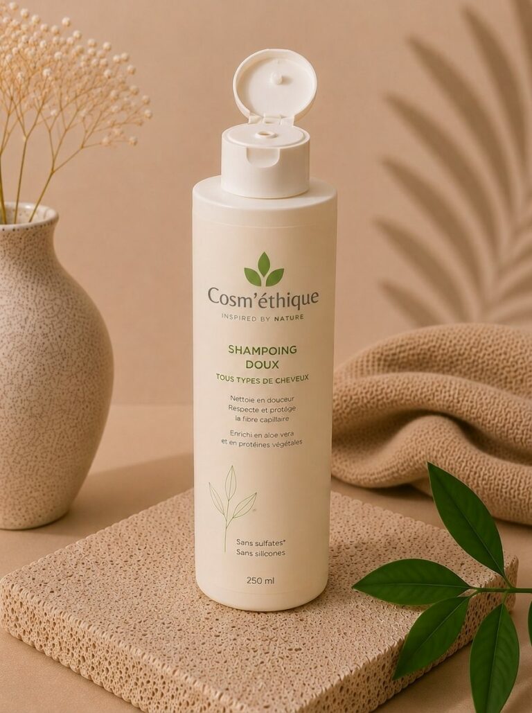 Shampoing naturel, gamme soins cheveux Cosm'éthique