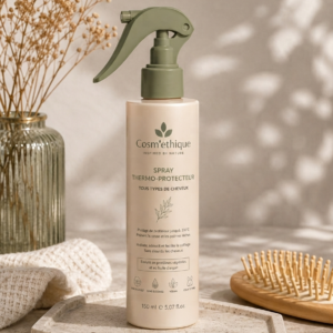 Spray thermo-protecteur cheveux naturel Cosm'éthique, flacon fermé
